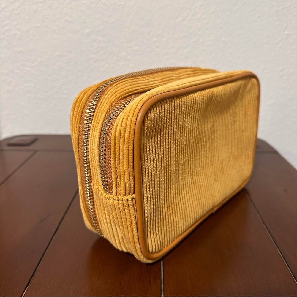 Stoney Clover Lane Double Zip Corduroy Pouch